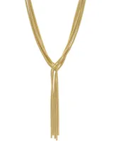 Adornia Gold-Tone Multi Strand Textured Chain Necklace, 18" + 2" extender