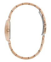 Guess Women's Analog Rose Gold-Tone Stainless Steel Watch 25mm - Rose Gold