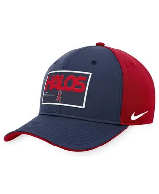 Men's Nike Navy, Red Los Angeles Angels Classic99 Colorblock Performance Snapback Hat