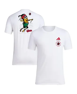 Men's adidas White Nebraska Huskers Cornetta Volleyball Day Fresh T-shirt