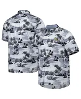 Men's Tommy Bahama Black Wake Forest Demon Deacons Tropical Horizons Button-Up Shirt