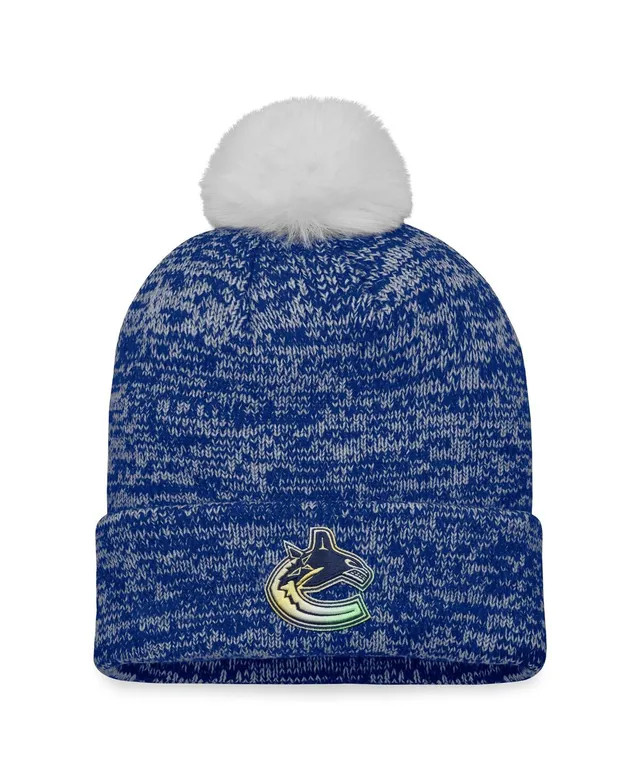 Women's Fanatics Branded Powder Blue Los Angeles Chargers Logo Cuffed Knit Hat with Pom