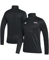 Men's adidas Black Mississippi State Bulldogs 2023 Sideline Aeroready Half-Zip Top