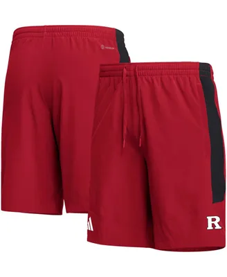 Men's adidas Scarlet Rutgers Knights Aeroready Shorts