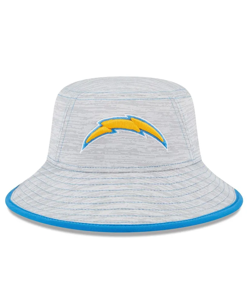 Men's New Era Gray Los Angeles Chargers Game Bucket Hat