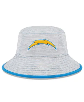 Men's New Era Gray Los Angeles Chargers Game Bucket Hat