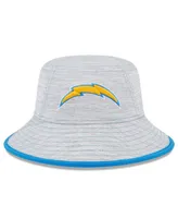 Men's New Era Gray Los Angeles Chargers Game Bucket Hat