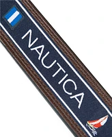 Nautica Men's Reversible Flag Belt