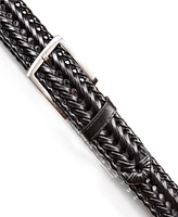 Nautica Men's Woven Leather Belt