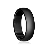 Stainless Steel Polished Ring - Black Plated