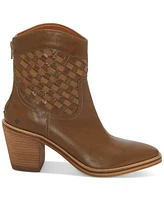 Lucky Brand Women's Aryleis Block-Heel Ankle Cowboy Booties