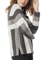 Jones New York Women's Geo Jacquard Tunic Sweater