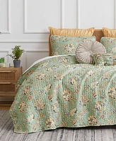 Southshore Fine Linens Jacobean Willow 7 Piece Quilt Set