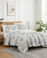 Southshore Fine Linens Bayberry Oversized 3 Piece Quilt Set, King/California King - Off