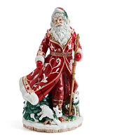 Fitz and Floyd Studio Collection 12.75-Inch Town & Country Santa Figurine, 12.75-inch