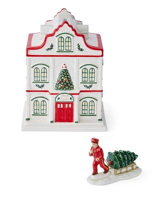 Spode Christmas Tree Vintage Hotel with Bell Hop Set