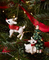 Spode Rudolph 2 Piece Ornament Set