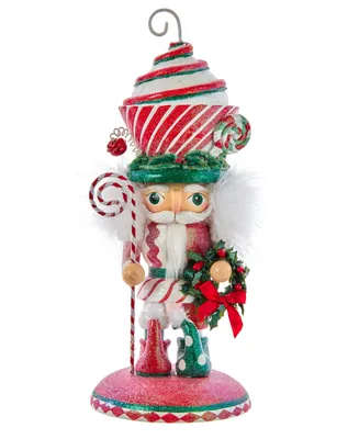 Kurt Adler 12" Hollywood Cupcake Swirl Hat Nutcracker