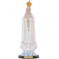Fc Design 16"H Our Lady of Fatima Statue Our Lady of The Holy Rosary of Fatima Holy Figurine Religious Decoration Home Decor Perfect Gift for House Wa