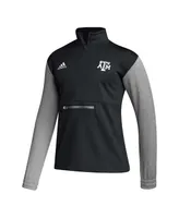 Men's adidas Black Texas A&M Aggies Sideline Aeroready Half-Zip Top