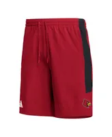 Men's adidas Red Louisville Cardinals Aeroready Shorts