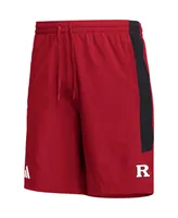 Men's adidas Scarlet Rutgers Knights Aeroready Shorts