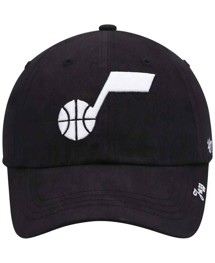 Women's '47 Brand Black Utah Jazz Miata Clean Up Adjustable Hat