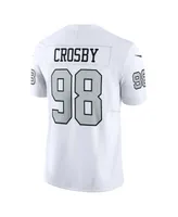 Men's Nike Maxx Crosby White Las Vegas Raiders Alternate Vapor F.u.s.e. Limited Jersey