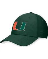 Men's Top of the World Green Miami Hurricanes Deluxe Flex Hat