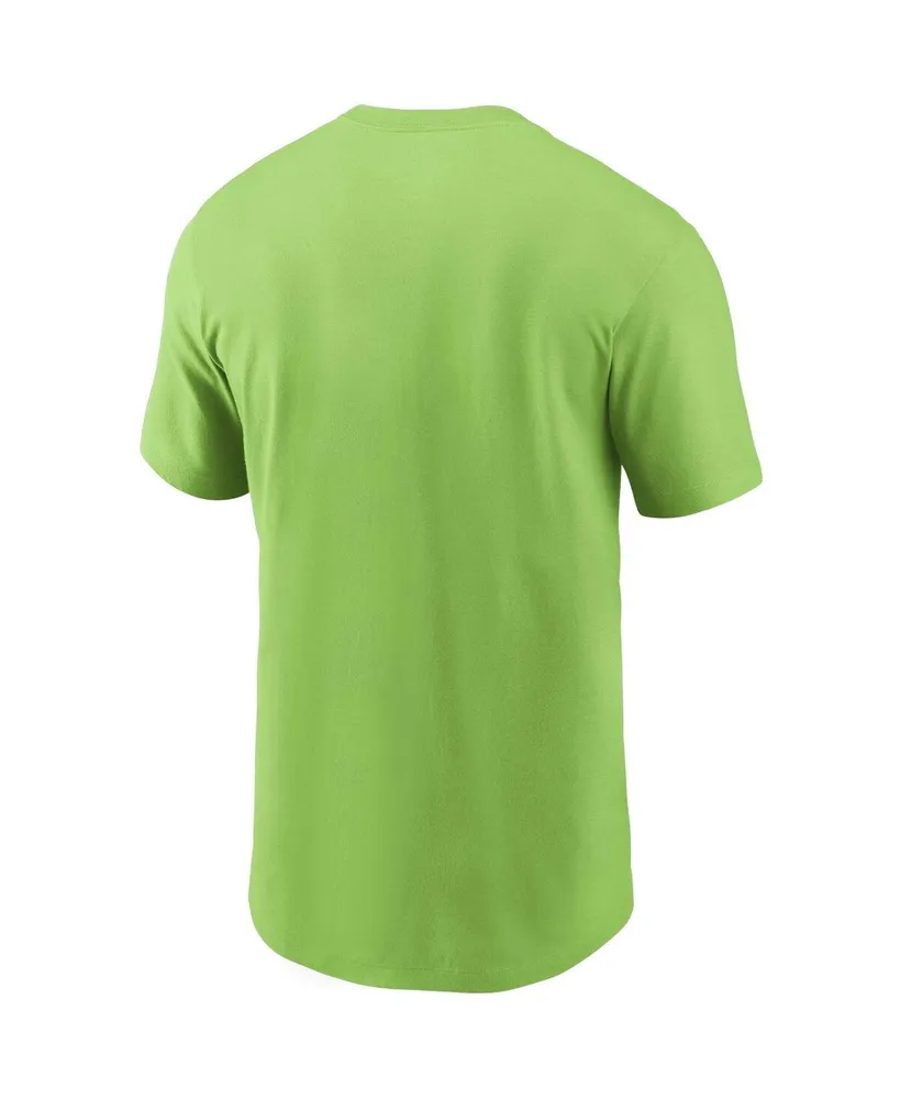 Men's Nike Neon Green Seattle Seahawks Primary Logo T-shirt