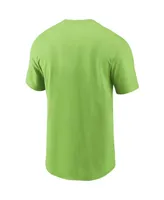 Men's Nike Neon Green Seattle Seahawks Primary Logo T-shirt