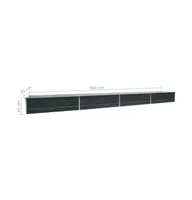Garden Raised Bed Galvanized Steel 236.2"x31.5"x17.7" Anthracite