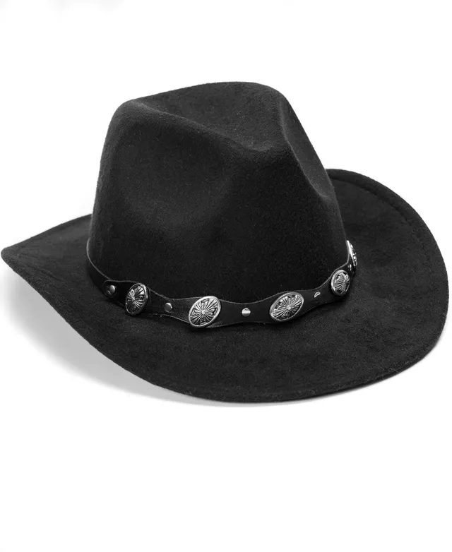 Vince Camuto Felted Cowboy Hat with Conch Belt | MainPlace Mall display picture 3