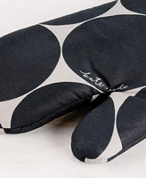 kate spade new york Joy Dot Oven Mitt Pot Grabber 2-Pack Set, 7" x 13", 8" Round