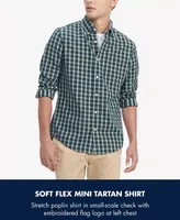 Tommy Hilfiger Men's Natural Soft Flex Regular-Fit Mini Tartan Shirt