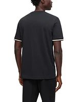 Boss by Hugo Men's Signature-Stripe Cuffs T-shirt