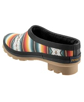 Pendleton Women's Saltillo Sunset Fur Clogs