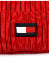 Tommy Hilfiger Men's Solid Shaker Cuff Hat with Ghost Patch