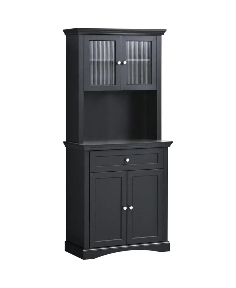 Freestanding Kitchen Pantry Cabinet with Buffet Cupboard, Storage