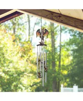 23" Long Dragon with Sword Round Top Wind Chime