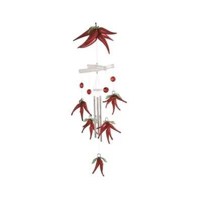 19" Long Red Pepper Acrylic Mobile Wind Chime
