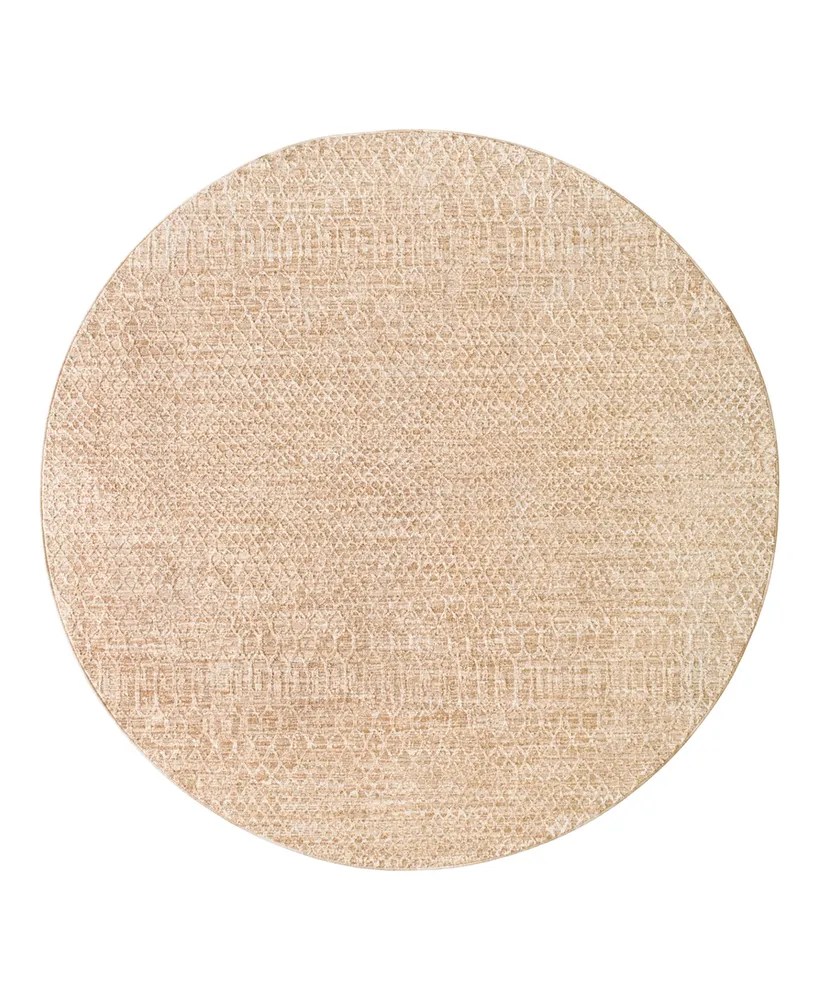 Livabliss Masterpiece High-Low Mpc-2302 5'3" x 5'3" Round Area Rug