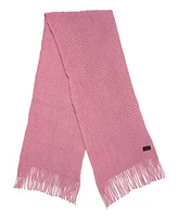 Mio Marino Women Wide Knit Ribbed Scarf