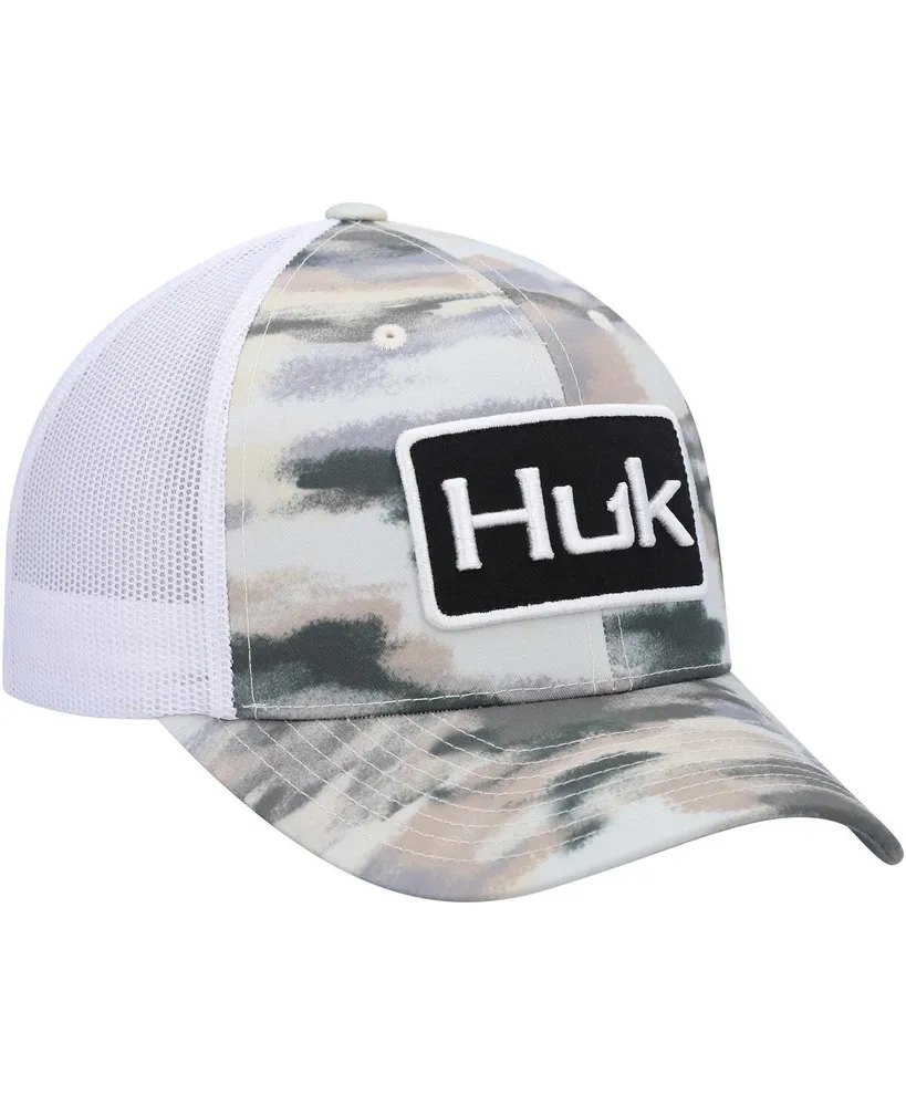 Men's Huk Khaki Edisto Trucker Snapback Hat