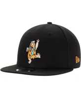 Men's New Era Fred Black The Flintstones 9FIFTY Snapback Hat