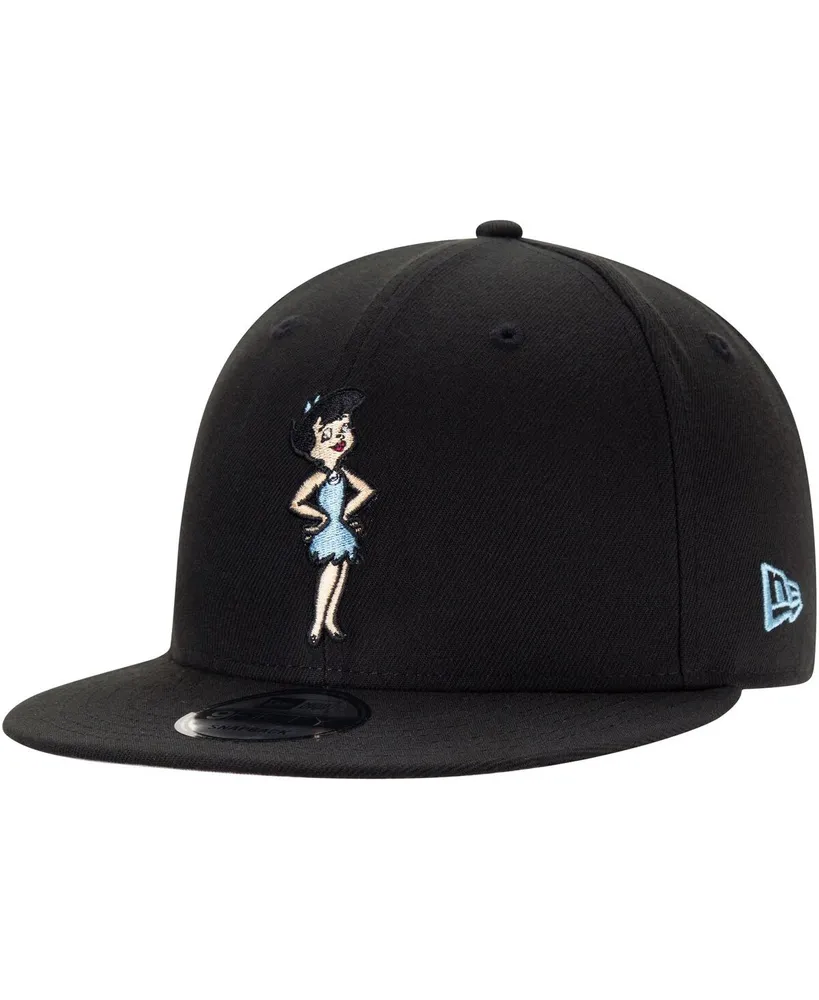 Men's New Era Black The Flintstones Betty 9FIFTY Snapback Adjustable Hat