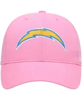 Big Girls '47 Brand Pink Los Angeles Chargers Rose Mvp Adjustable Hat