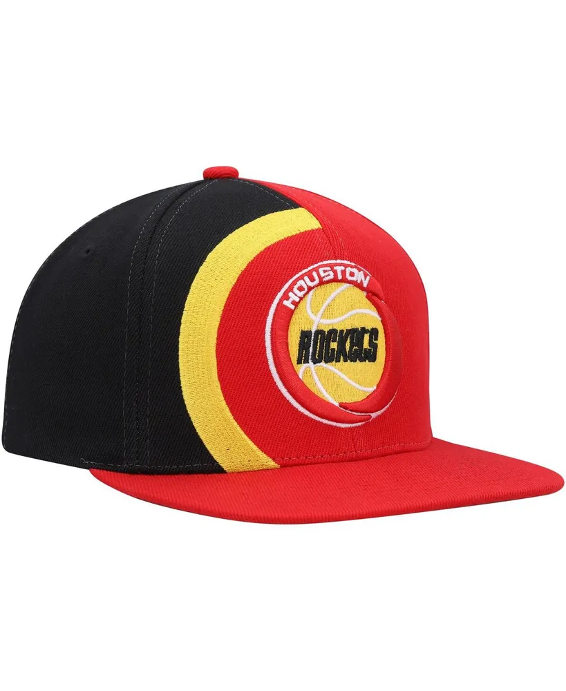 Men's Mitchell & Ness Red Houston Rockets Hardwood Classics Retroline Snapback Hat