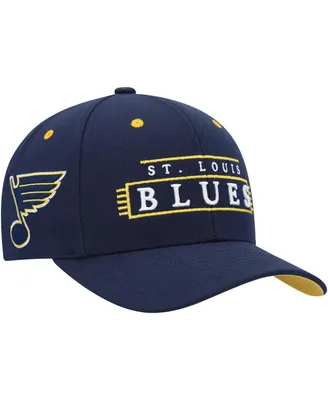 Men's Mitchell & Ness Navy St. Louis Blues Lofi Pro Snapback Hat