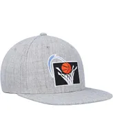 Men's Mitchell & Ness Heather Gray Cleveland Cavaliers Hardwood Classics 2.0 Snapback Hat